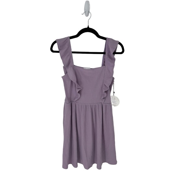 Lost & Wonder Dresses & Skirts - Lost & Wonder Ruffle‎ Strap Skater Mini Dress Womens Purple Size S $68